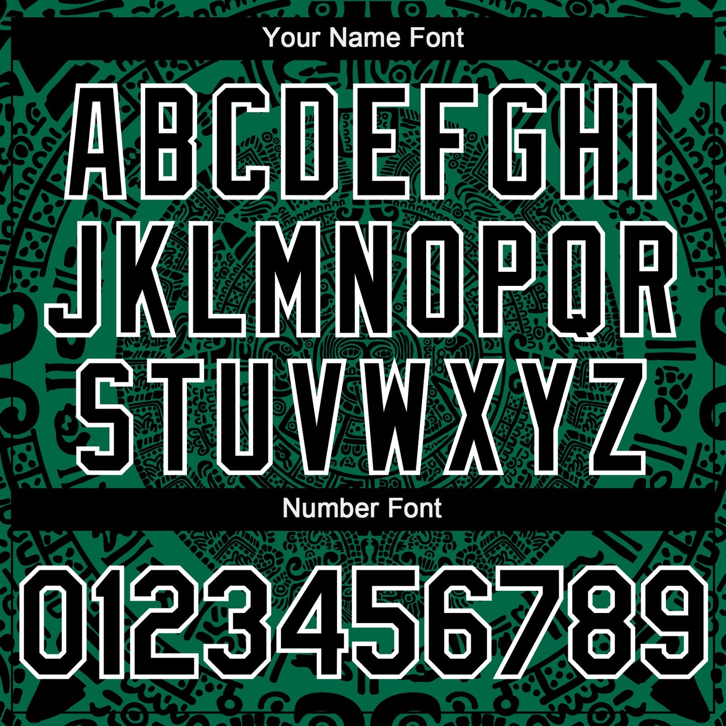 Custom Kelly Green Black-White 3D Mexico Authentic Baseball Jersey - Sky-Custom