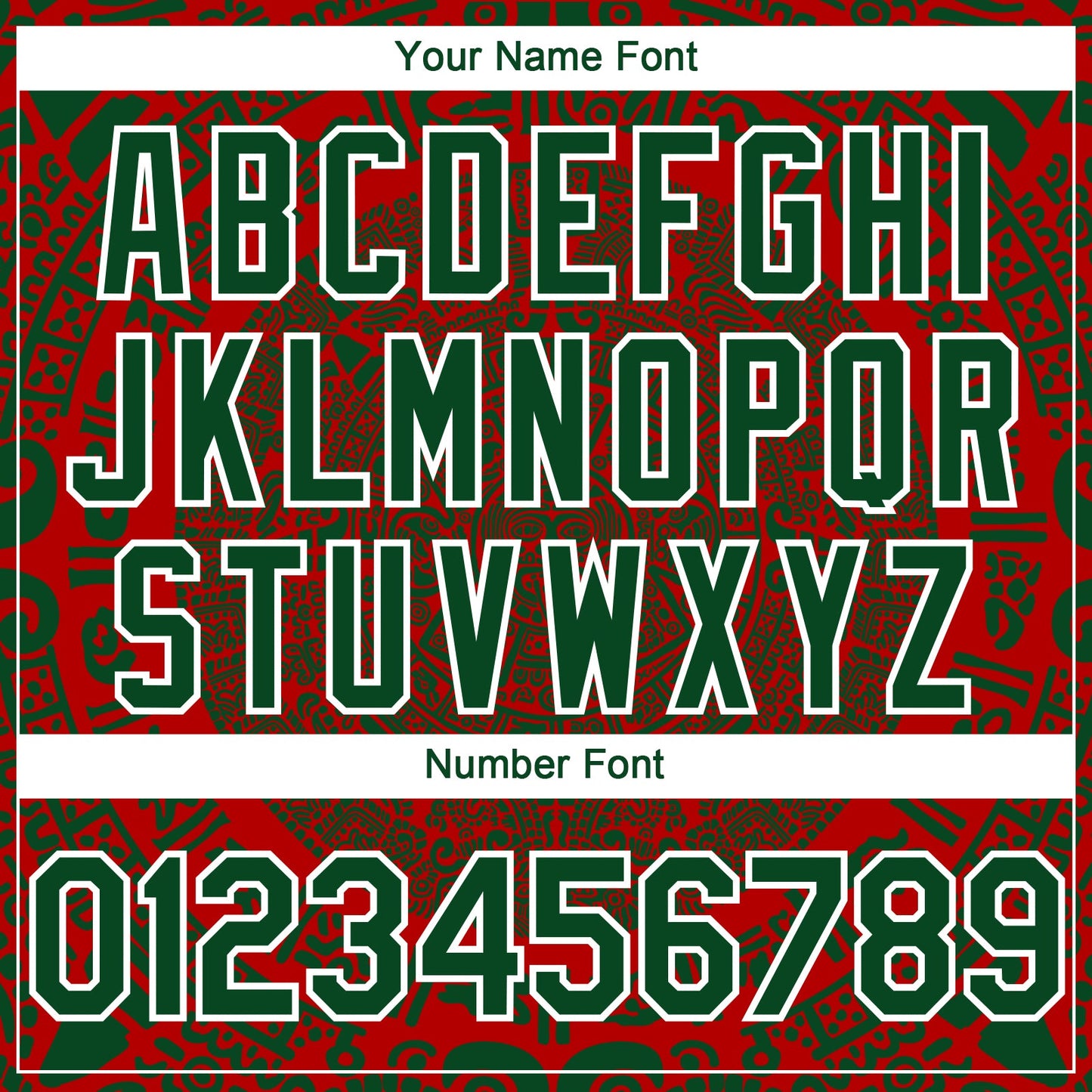 Custom Red Green-White 3D Mexico Authentic Baseball Jersey - Sky-Custom