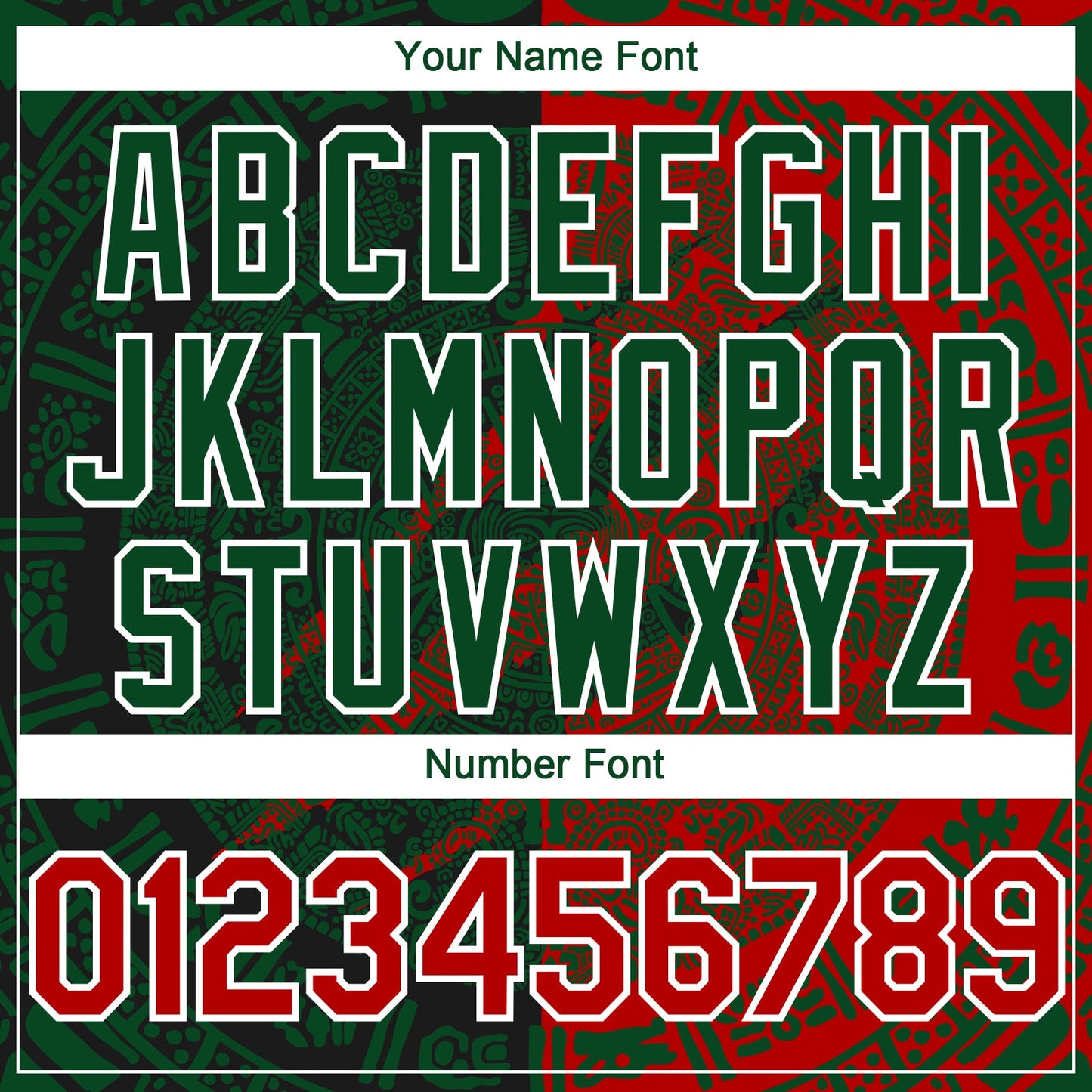 Custom Red Green-White 3D Mexico Scratch Authentic Baseball Jersey - Sky-Custom