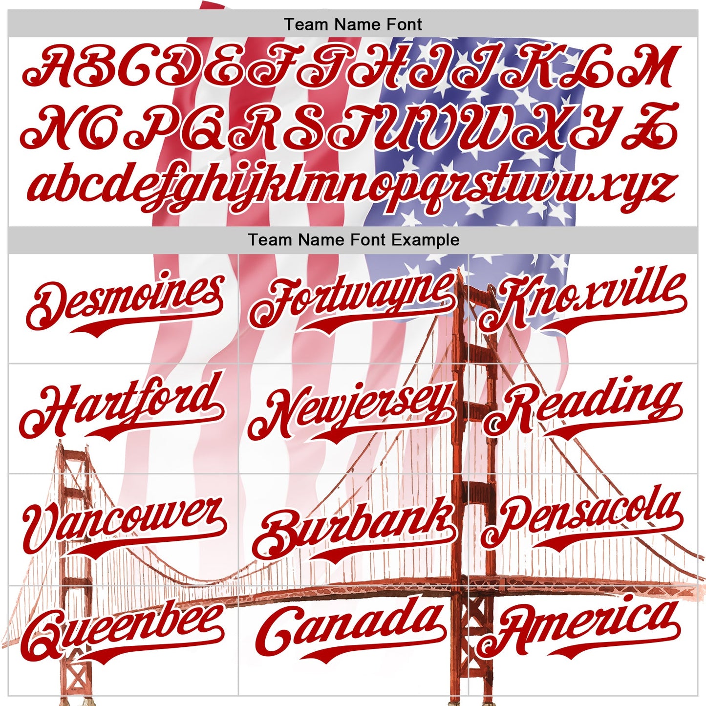 Custom White Royal-Red 3D Patriotic American Flag And Golden Gate Bridge Authentic Baseball Jersey - Sky-Custom