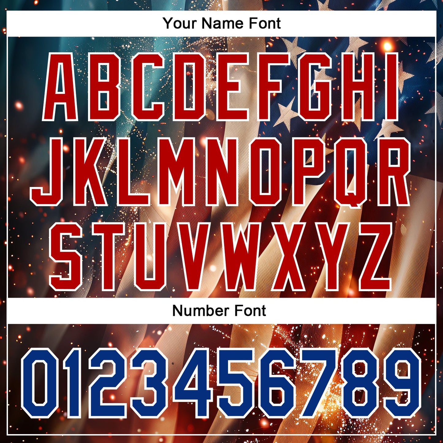 Custom Blue Royal Red-White 3D Patriotic American Flag Authentic Baseball Jersey - Sky-Custom