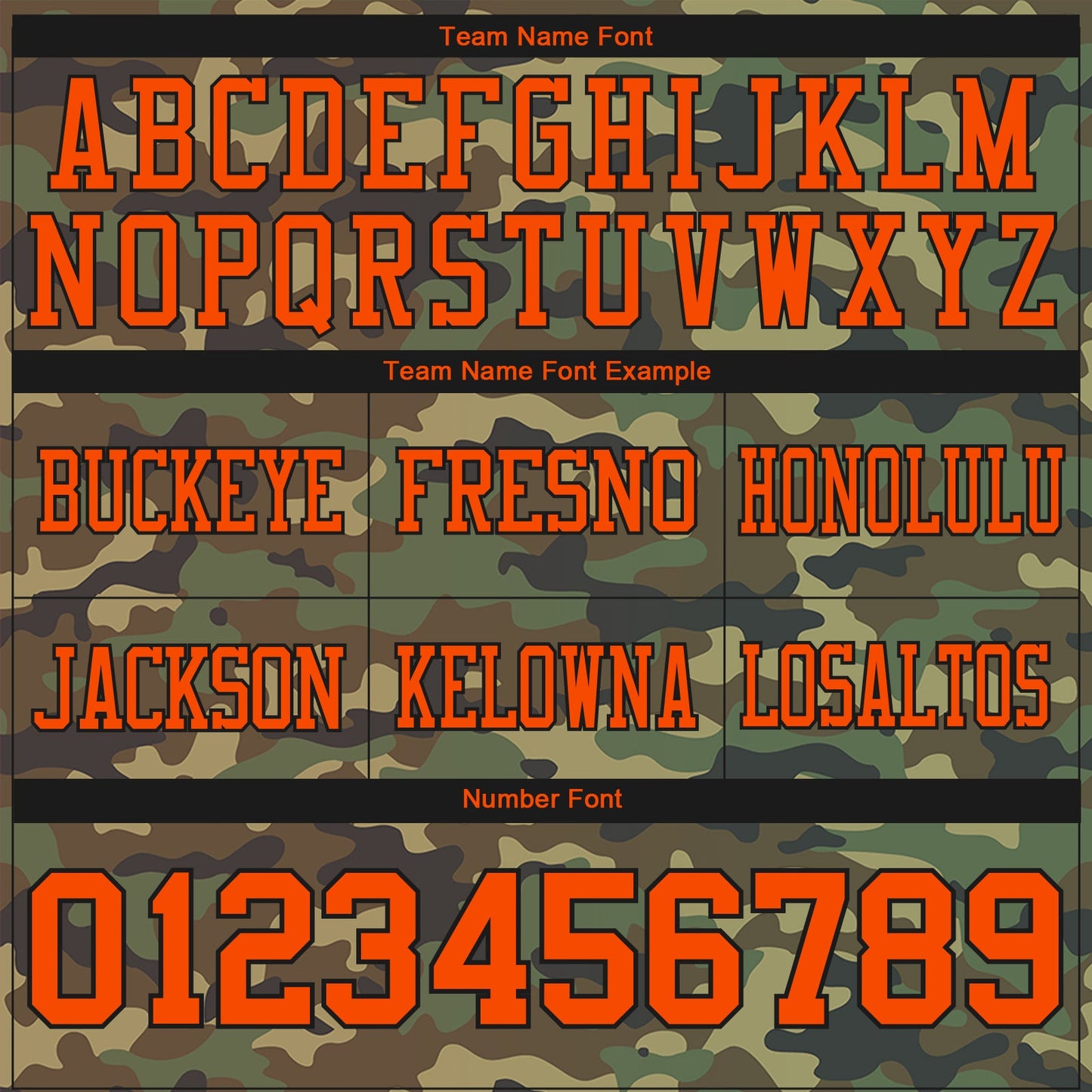 Custom Camo Orange-Black 3D Pattern Salute To Service Mesh Authentic Football Jersey - Sky-Custom