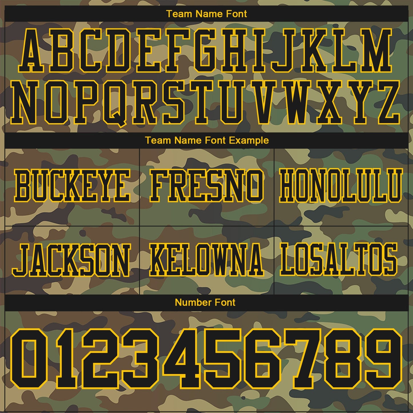 Custom Camo Black-Yellow 3D Pattern Salute To Service Mesh Authentic Football Jersey - Sky-Custom