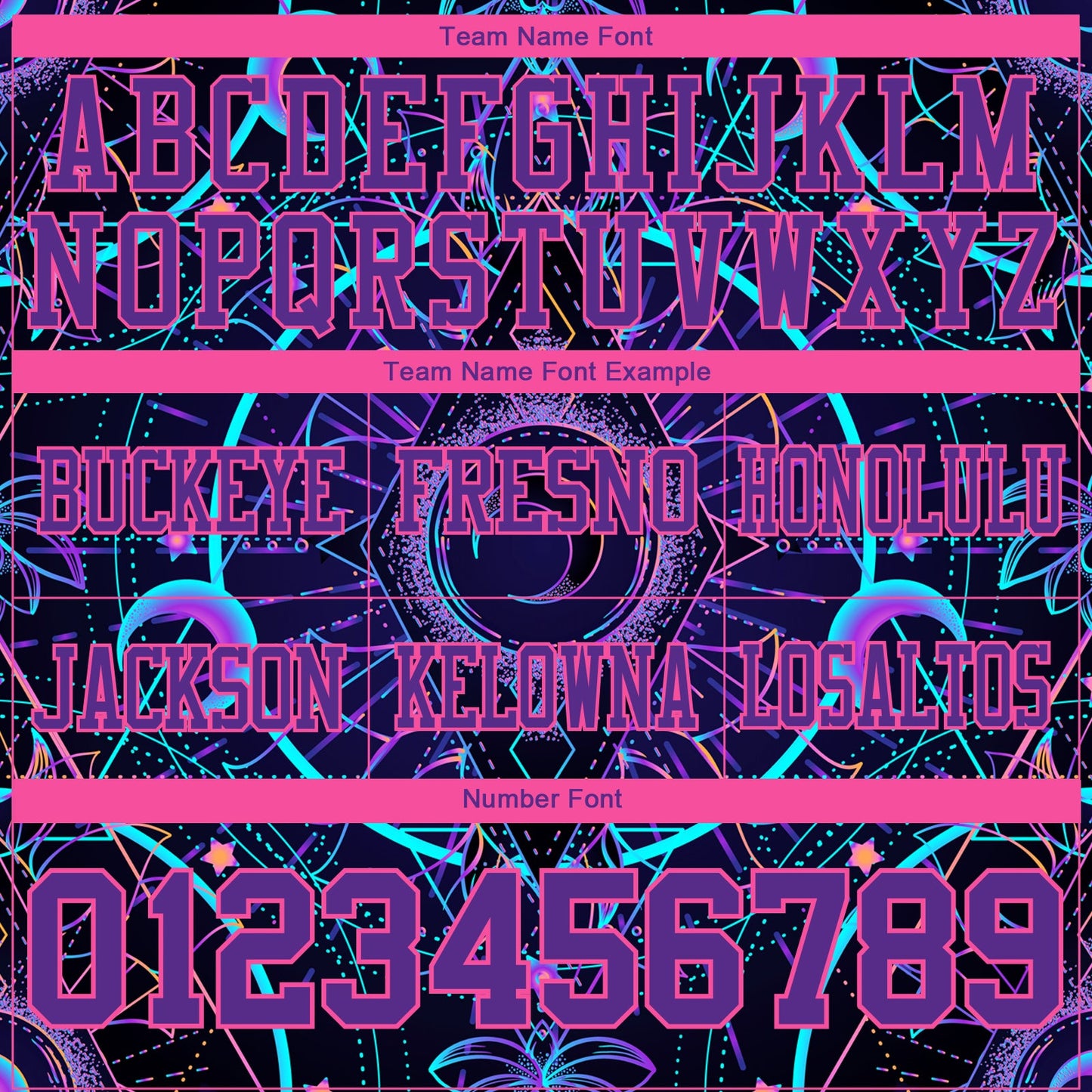 Custom Black Purple-Pink 3D Pattern Magic Mushrooms Over Sacred Geometry Psychedelic Hallucination Mesh Authentic Football Jersey - Sky-Custom