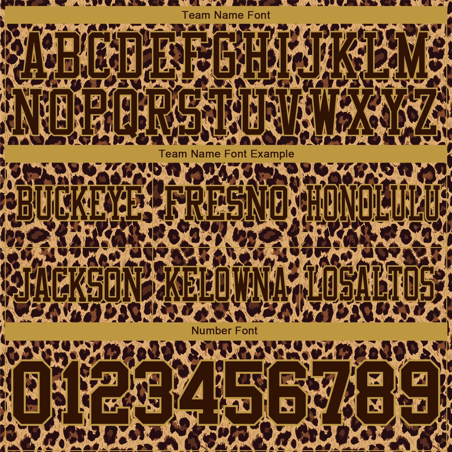 Custom Brown Old Gold 3D Pattern Leopard Print Mesh Authentic Football Jersey - Sky-Custom