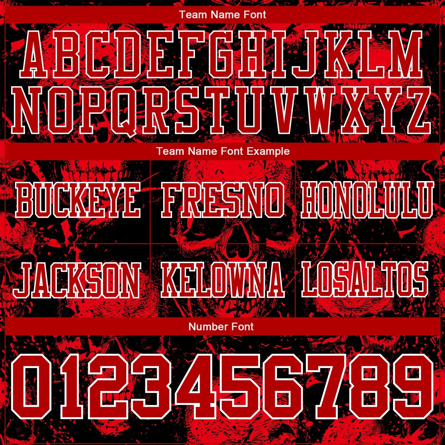 Custom Black Red-White 3D Pattern Halloween Skull Mesh Authentic Football Jersey - Sky-Custom