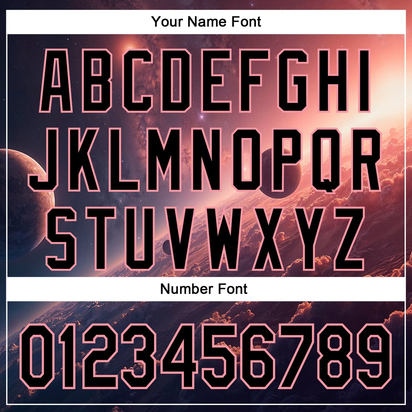 Custom Black Medium Pink 3D Pattern Design Outer Space Solar Authentic Baseball Jersey - Sky-Custom