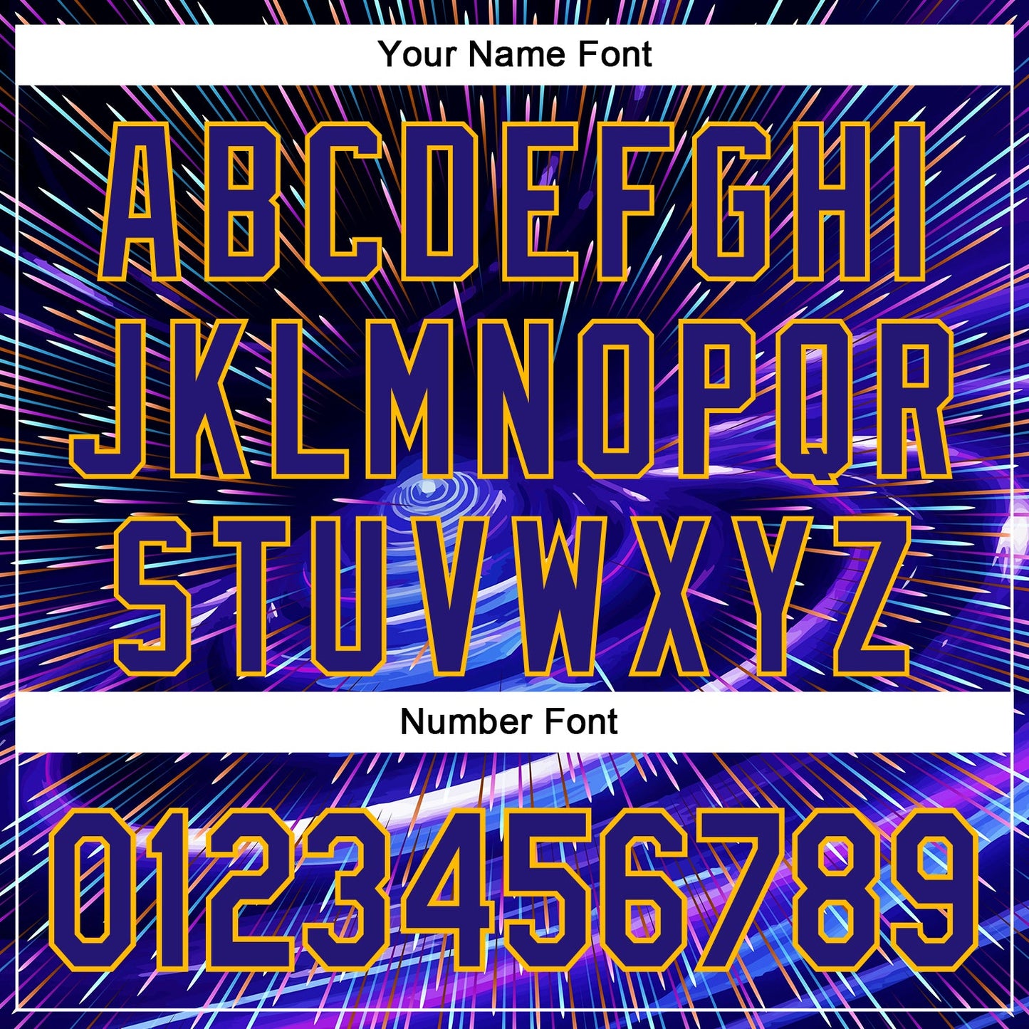 Custom Blue Dark Purple-Gold 3D Pattern Design Outer Space Time Travel Authentic Baseball Jersey - Sky-Custom