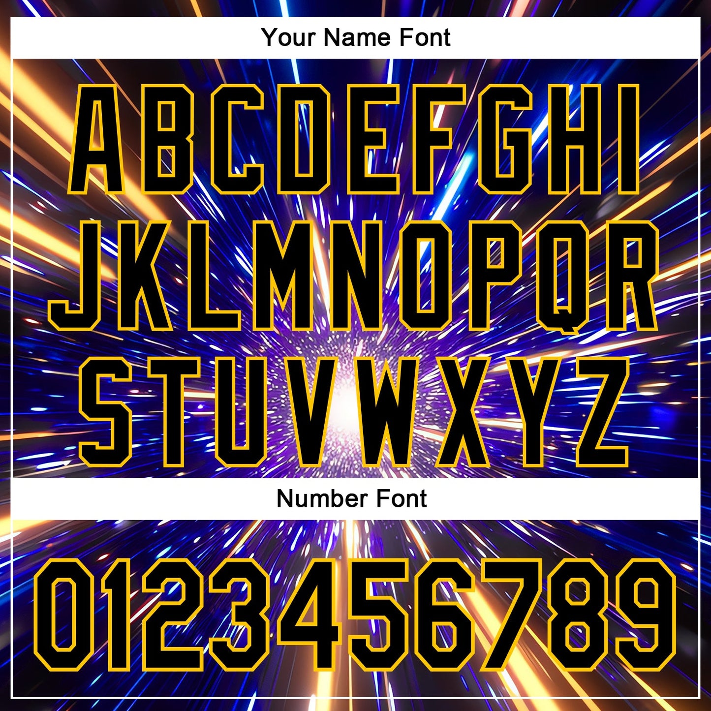 Custom Blue Black-Yellow 3D Pattern Design Outer Space Time Travel Authentic Baseball Jersey - Sky-Custom