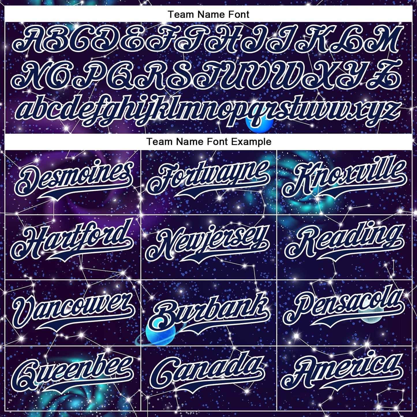Custom Dark Purple Navy-White 3D Pattern Design Outer Space Galaxy Solar Authentic Baseball Jersey - Sky-Custom