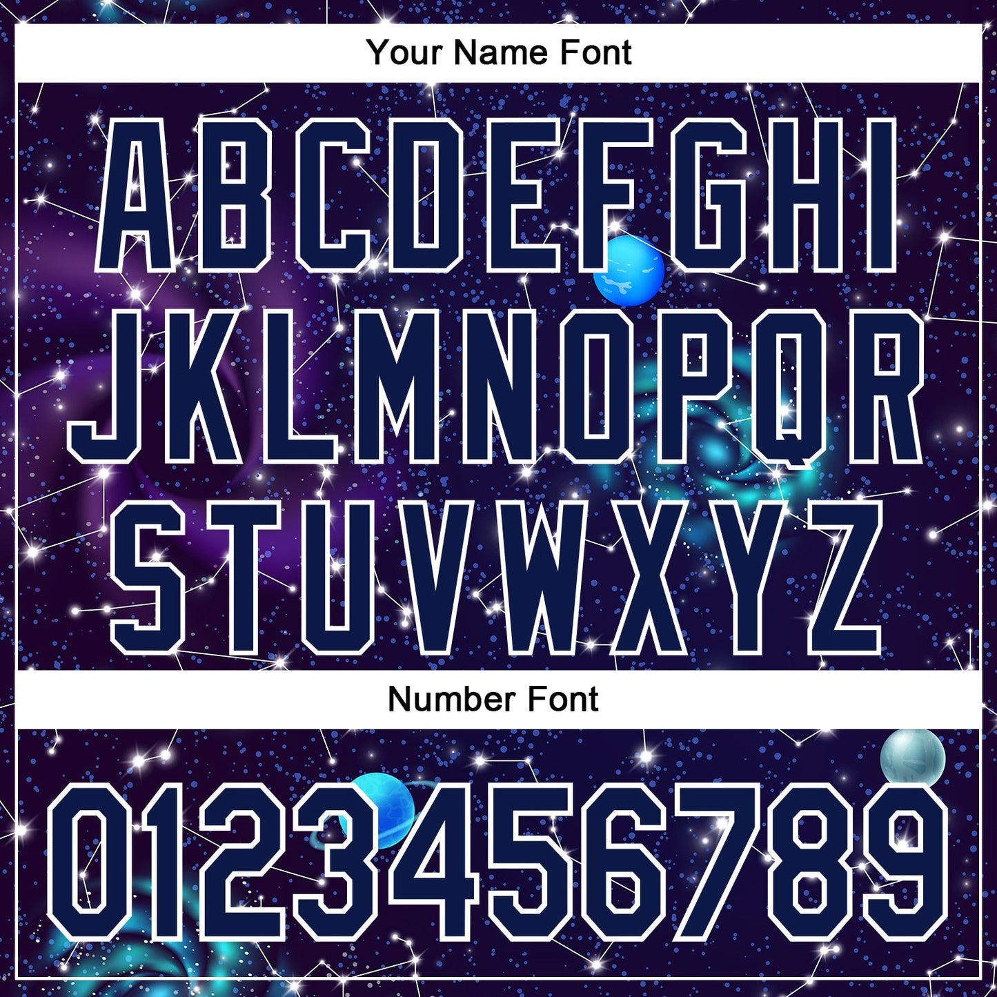 Custom Dark Purple Navy-White 3D Pattern Design Outer Space Galaxy Solar Authentic Baseball Jersey - Sky-Custom