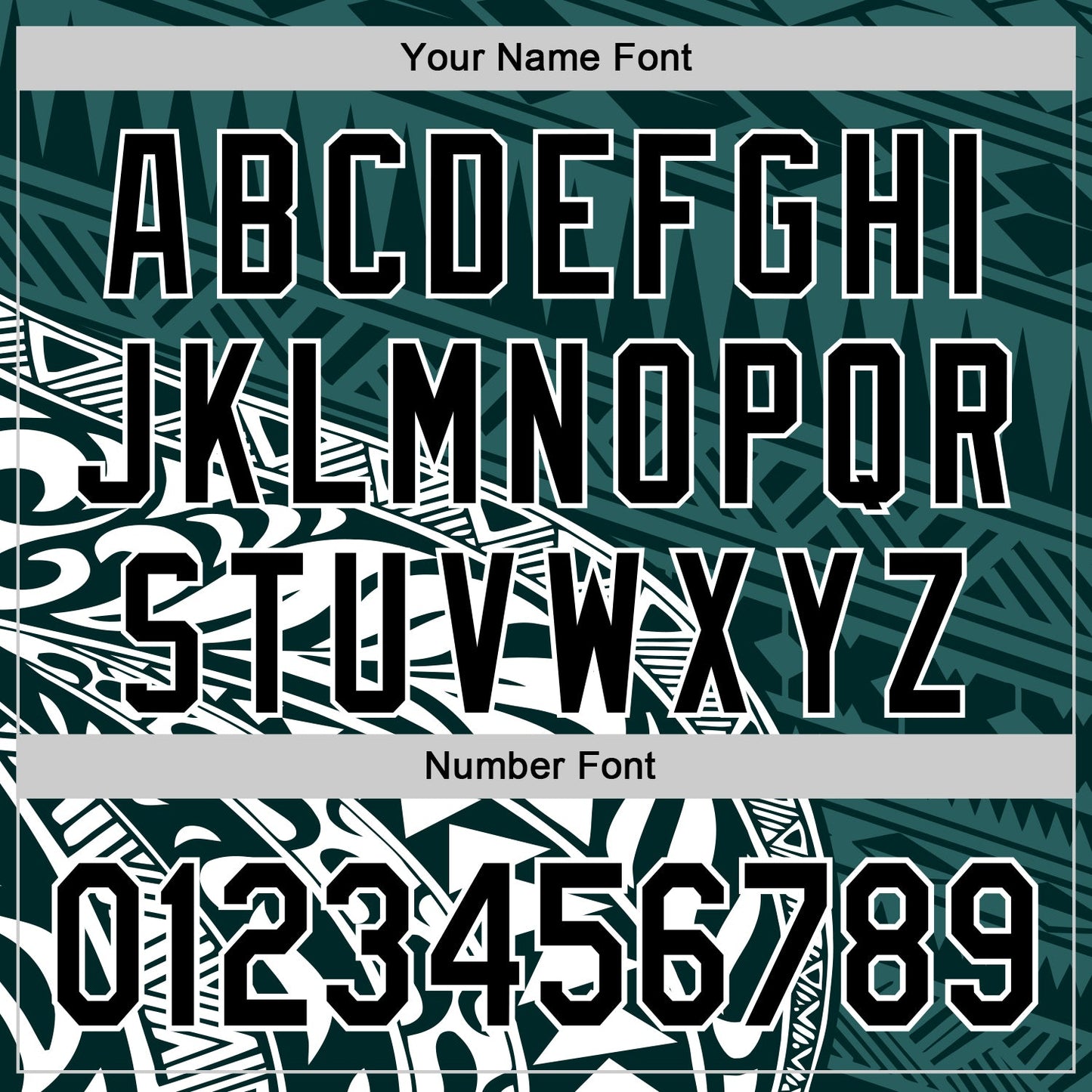 Custom Teal Black-White 3D Polynesian Style Islander Authentic Baseball Jersey - Sky-Custom