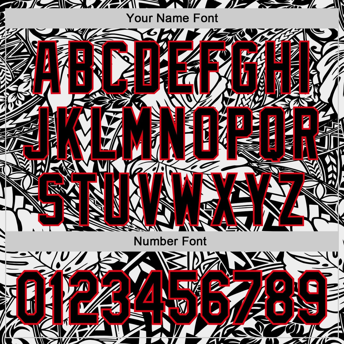 Custom Black White-Fire Red 3D Polynesian Style Islander Authentic Baseball Jersey - Sky-Custom