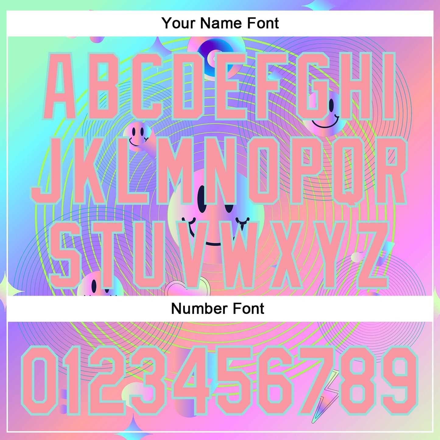 Custom Purple Medium Pink-Ice Blue 3D Pattern Design Trippy Smiley Face Acid Authentic Baseball Jersey - Sky-Custom