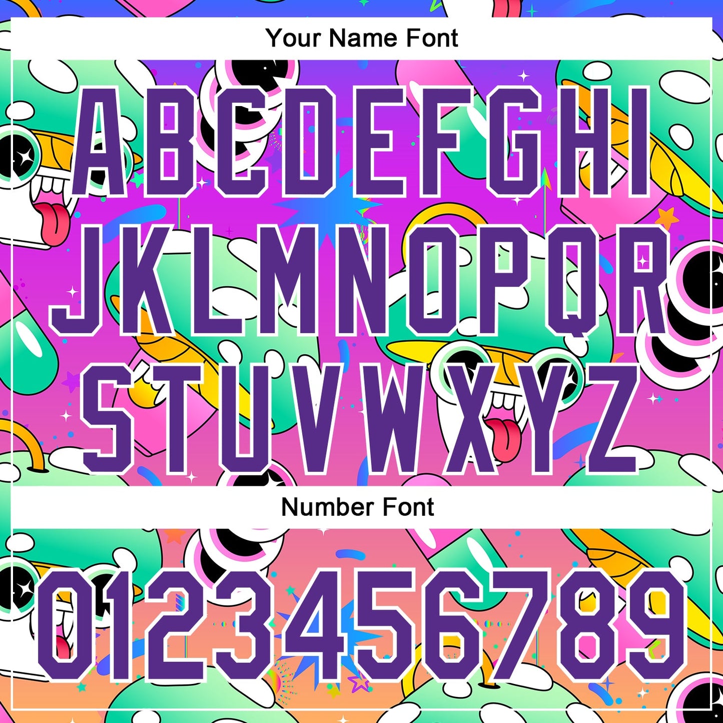 Custom Purple White 3D Pattern Design Trippy Psychedelic Magic Mushrooms Authentic Baseball Jersey - Sky-Custom