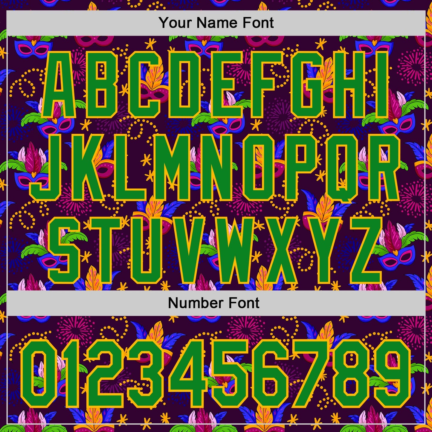 Custom Purple Grass Green-Gold 3D Pattern Design Mardi Gras Shrove Tuesday Authentic Baseball Jersey - Sky-Custom