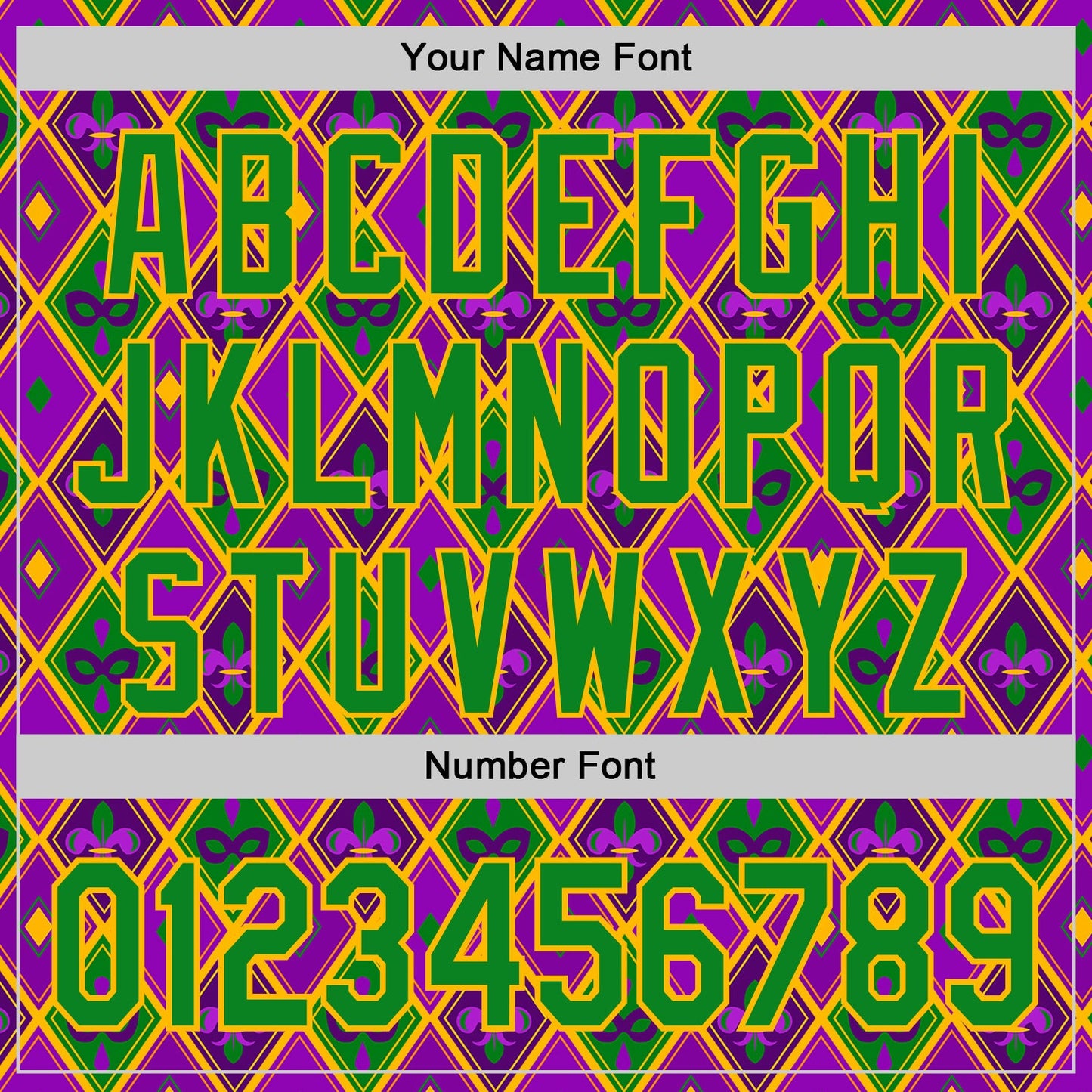 Custom Purple Grass Green-Gold 3D Pattern Design Mardi Gras Shrove Tuesday Authentic Baseball Jersey - Sky-Custom