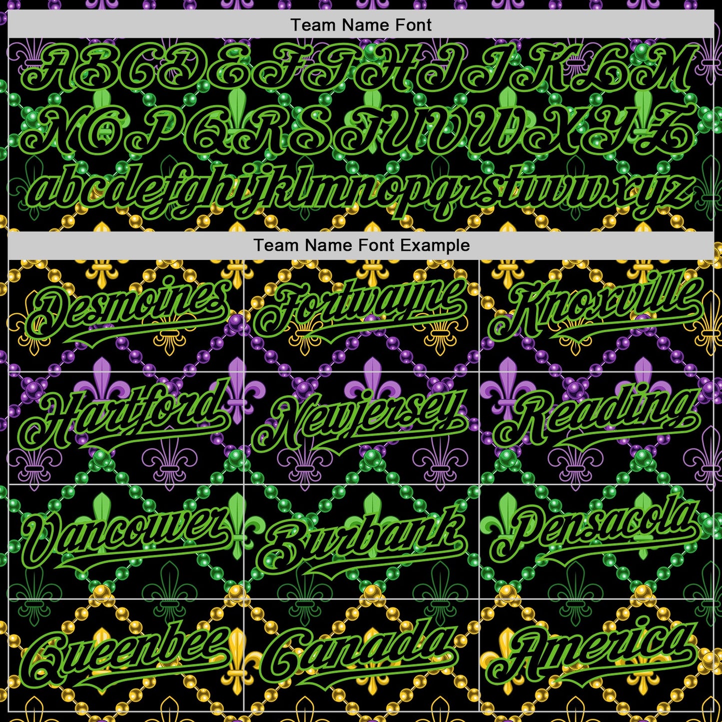 Custom Black Aurora Green 3D Pattern Design Mardi Gras Shrove Tuesday Authentic Baseball Jersey - Sky-Custom