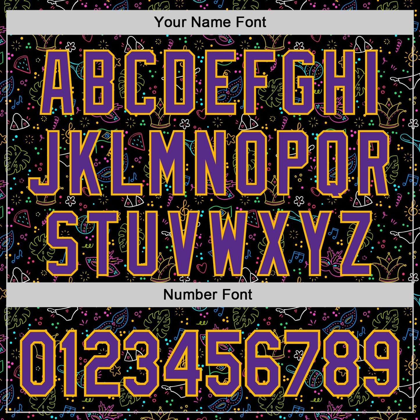 Custom Black Purple-Gold 3D Pattern Design Mardi Gras Shrove Tuesday Authentic Baseball Jersey - Sky-Custom