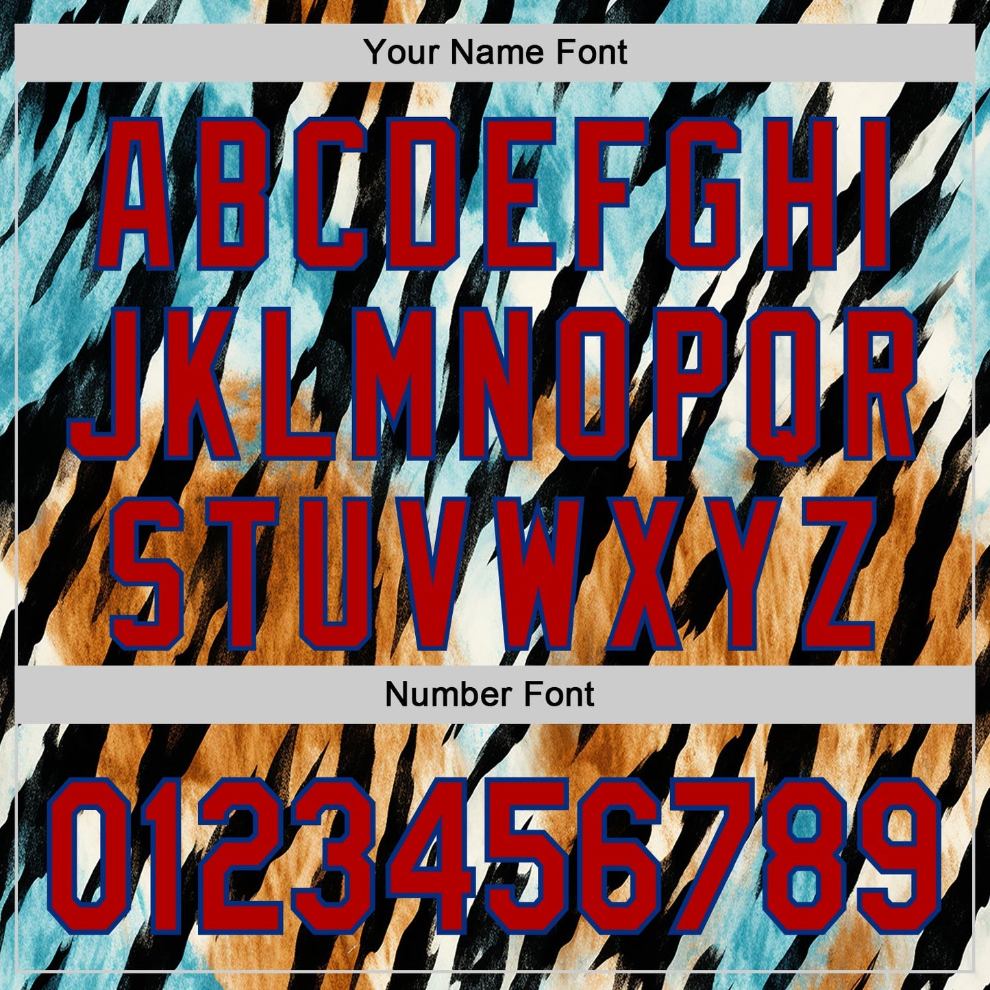 Custom Black Red-Royal 3D Pattern Design Burner Costumes Zebra Print Authentic Baseball Jersey - Sky-Custom