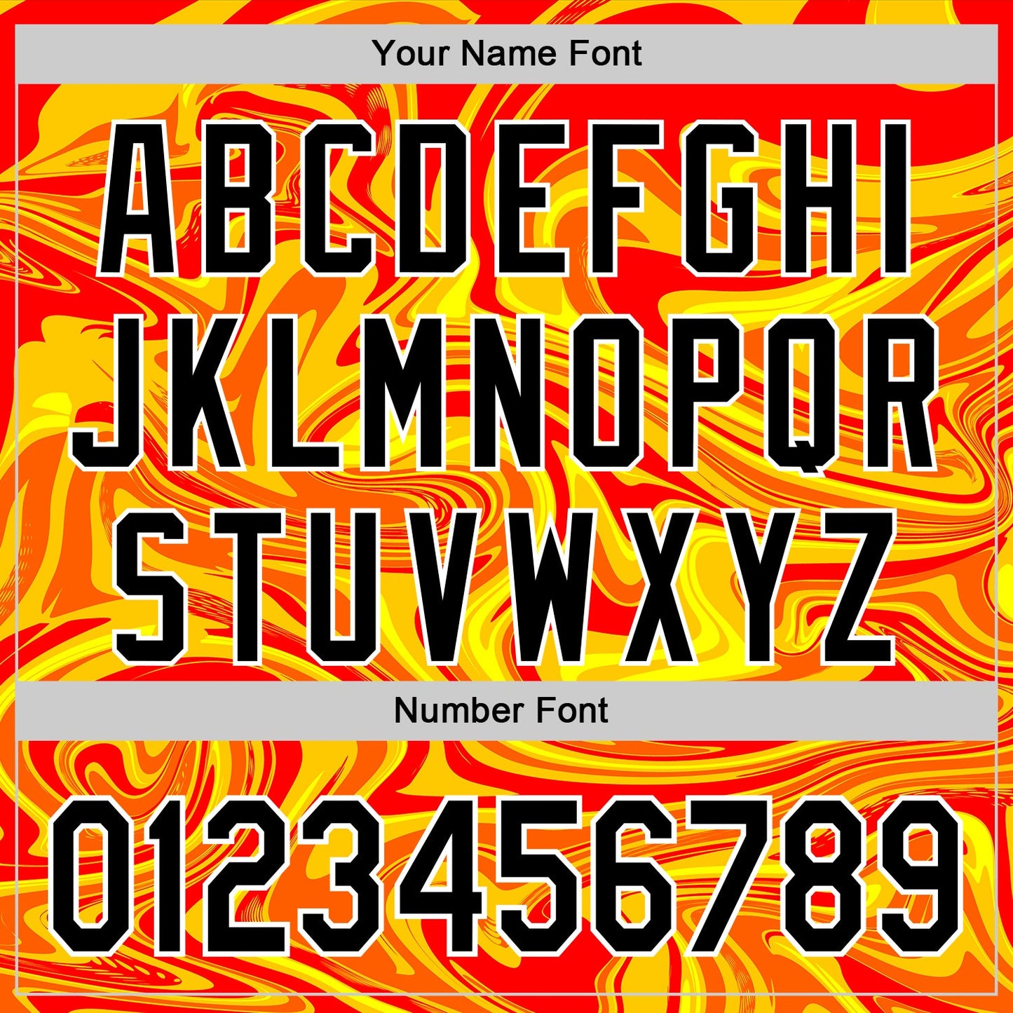 Custom Orange Black Gold-White 3D Pattern Design Rave Party Marble Lava Authentic Baseball Jersey - Sky-Custom