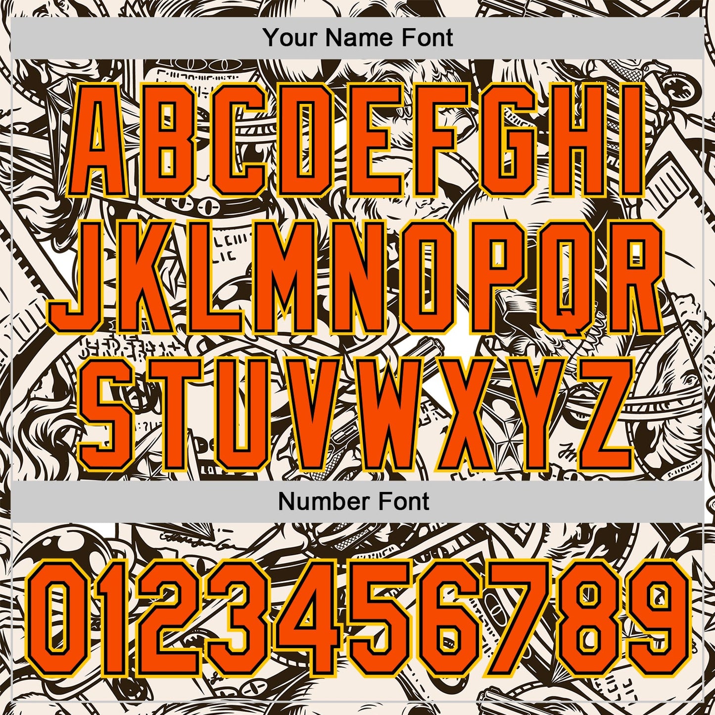 Custom White Orange Black-Yellow 3D Pattern Design Rave Party Vintage Cash Money Authentic Baseball Jersey - Sky-Custom