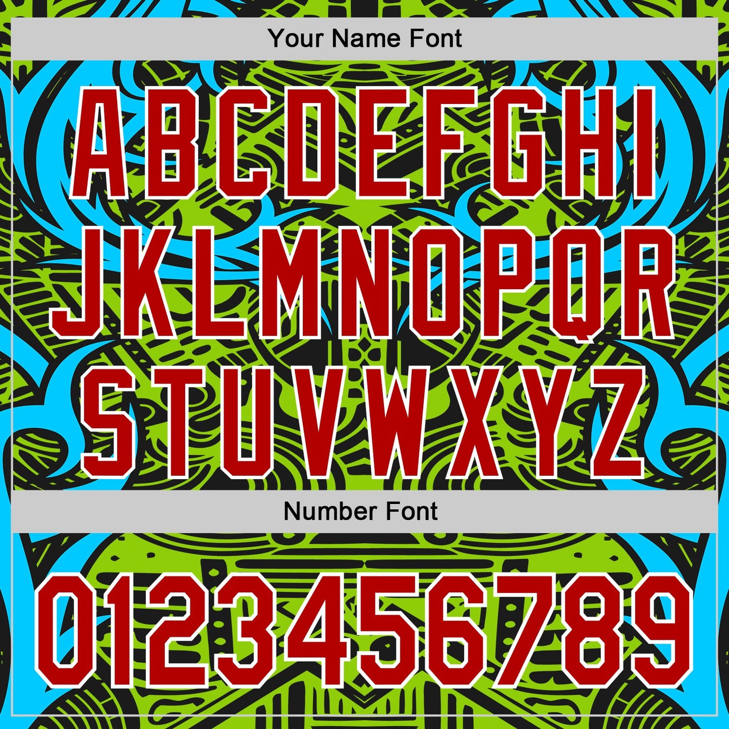 Custom Green Red Blue Black-White 3D Pattern Design Burner Costumes Tribal Authentic Baseball Jersey - Sky-Custom