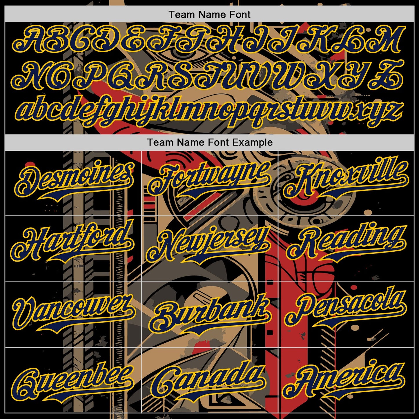 Custom Black Navy-Yellow 3D Pattern Design Burner Costumes Abstract Shape Authentic Baseball Jersey - Sky-Custom