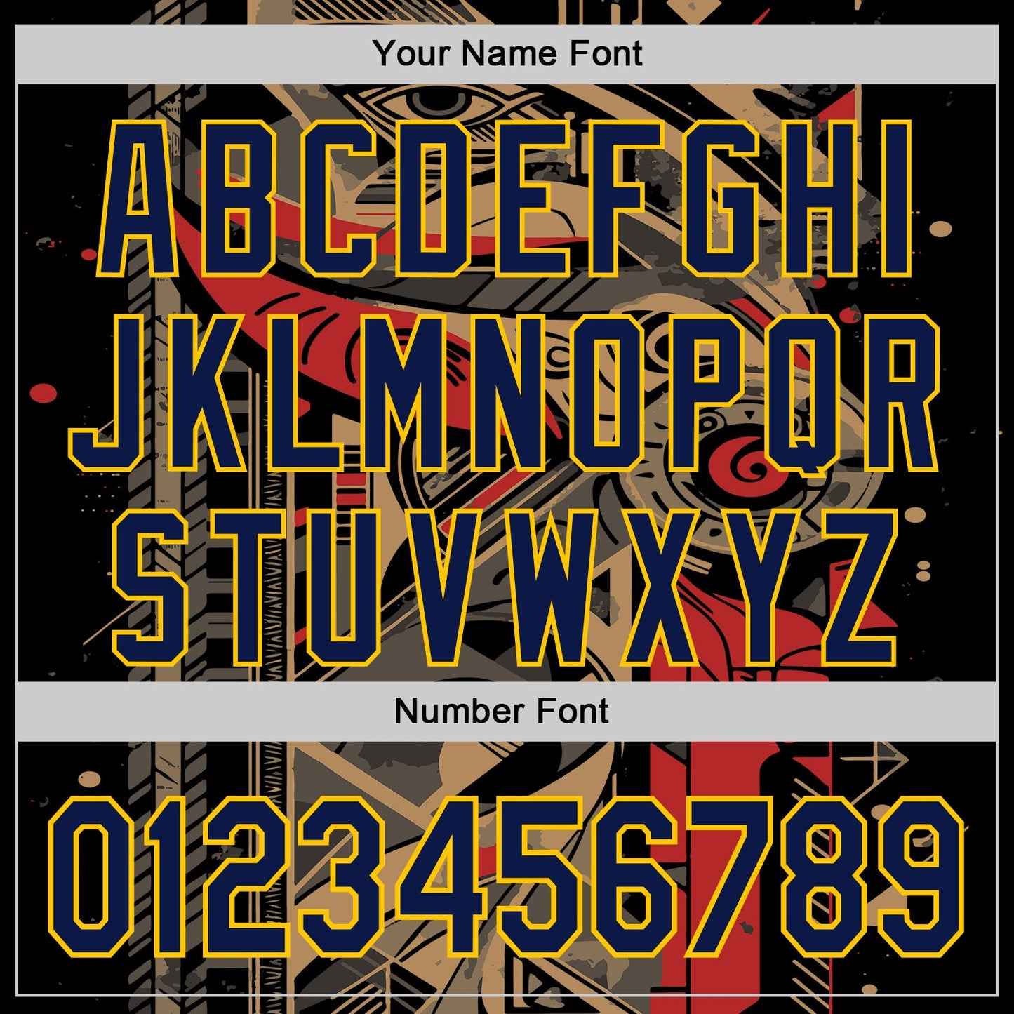 Custom Black Navy-Yellow 3D Pattern Design Burner Costumes Abstract Shape Authentic Baseball Jersey - Sky-Custom
