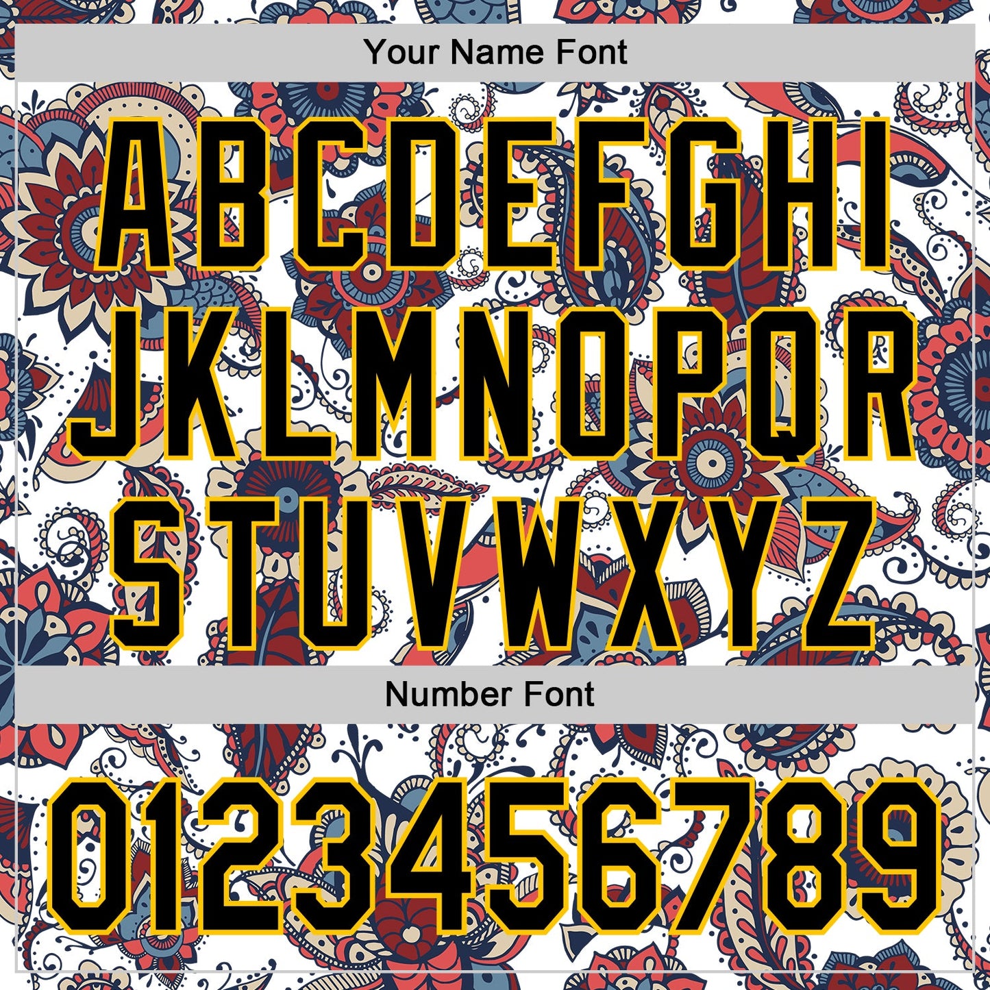 Custom White Black-Yellow 3D Pattern Design Burner Costumes Paisley Bandana Authentic Baseball Jersey - Sky-Custom