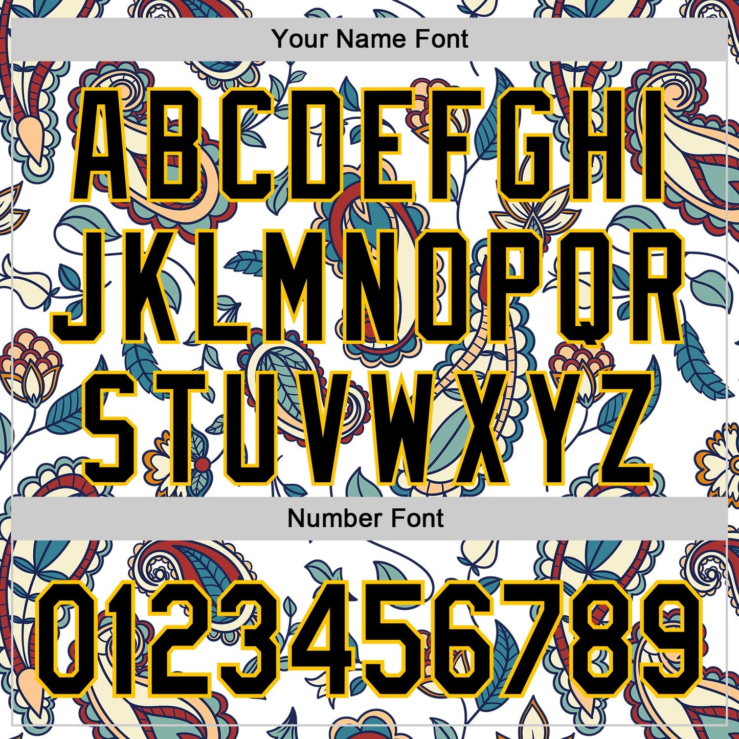 Custom White Black-Yellow 3D Pattern Design Burner Costumes Paisley Bandana Authentic Baseball Jersey - Sky-Custom