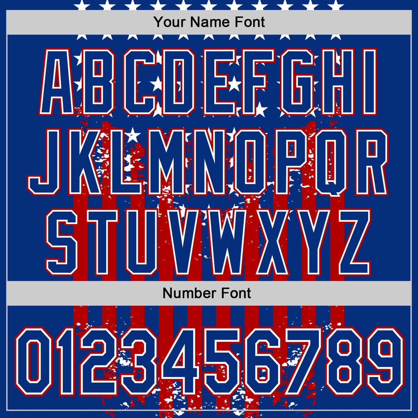 Custom Royal Red-White 3D Retro American Flag Authentic Baseball Jersey - Sky-Custom