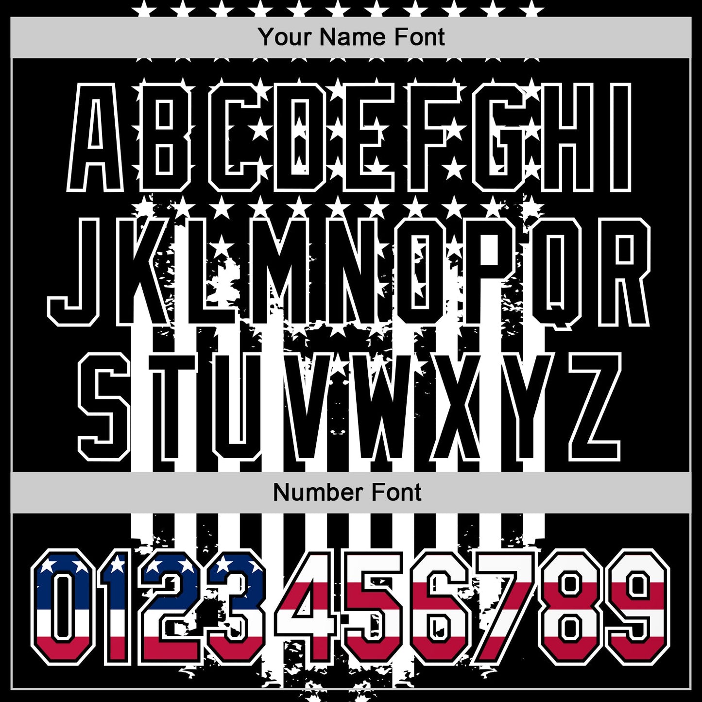 Custom Black USA Flag-White 3D Retro American Flag Authentic Baseball Jersey - Sky-Custom