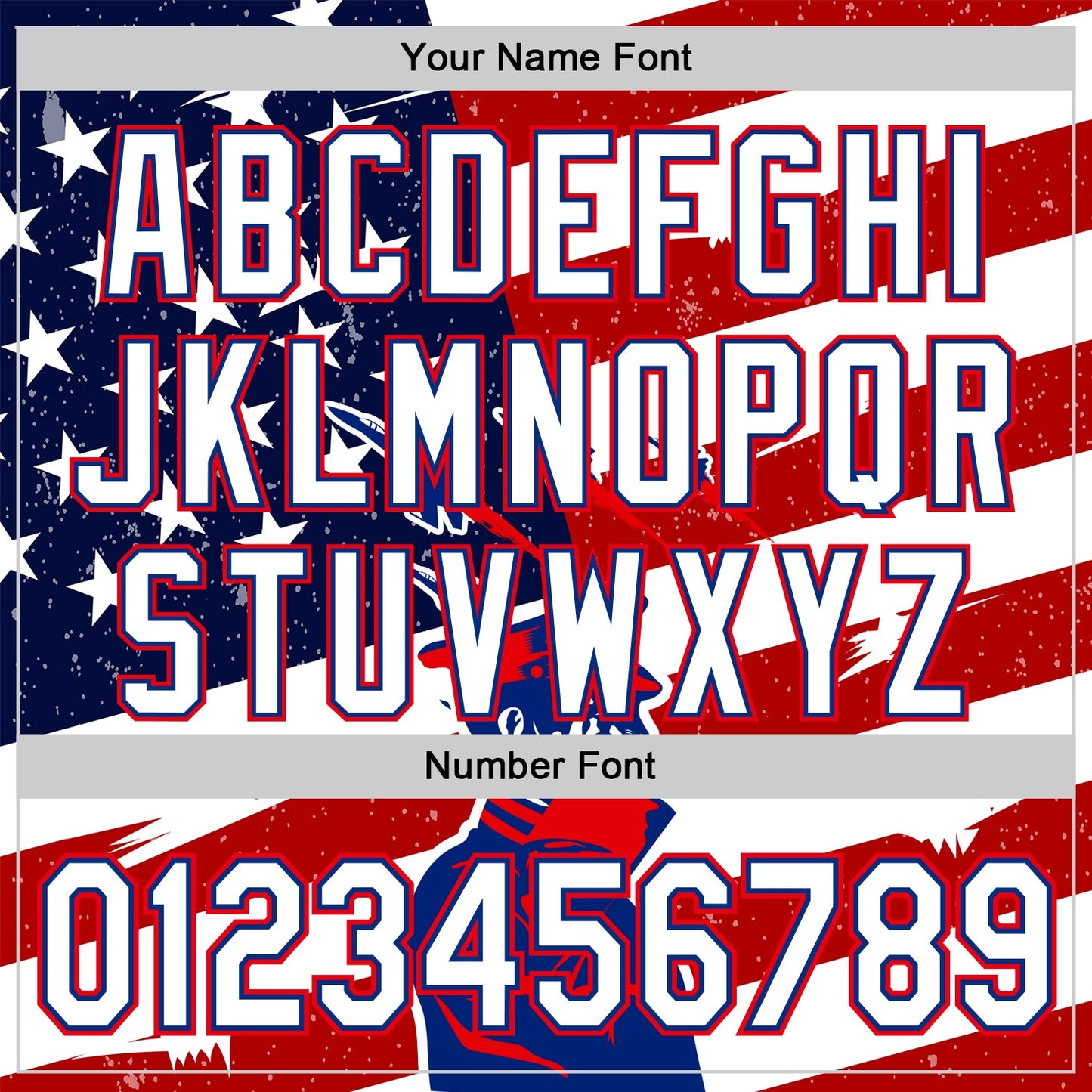 Custom White Royal-Fire Red 3D Retro American Flag Salute Authentic Baseball Jersey - Sky-Custom