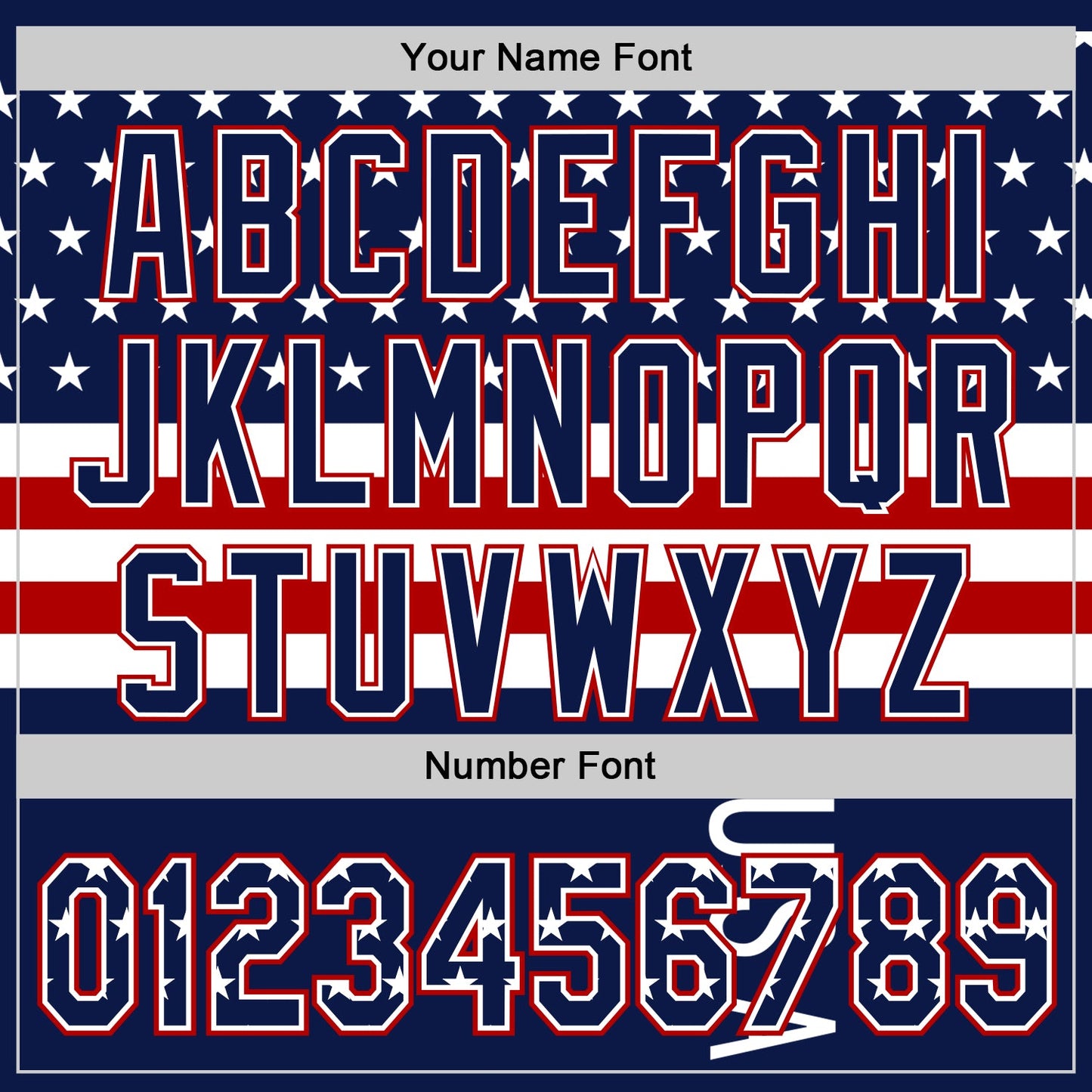 Custom Navy Star Red-White 3D American Flag Authentic Baseball Jersey - Sky-Custom