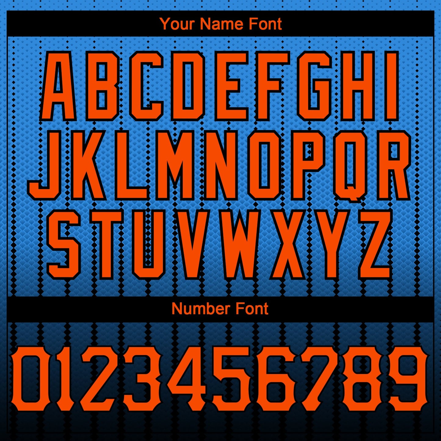 Custom Electric Blue Orange-Black 3D Pattern Design Gradient Geometric Shape Authentic Baseball Jersey - Sky-Custom