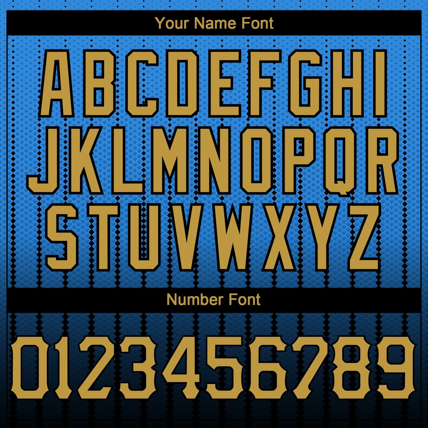 Custom Electric Blue Old Gold-Black 3D Pattern Design Gradient Geometric Shape Authentic Baseball Jersey - Sky-Custom