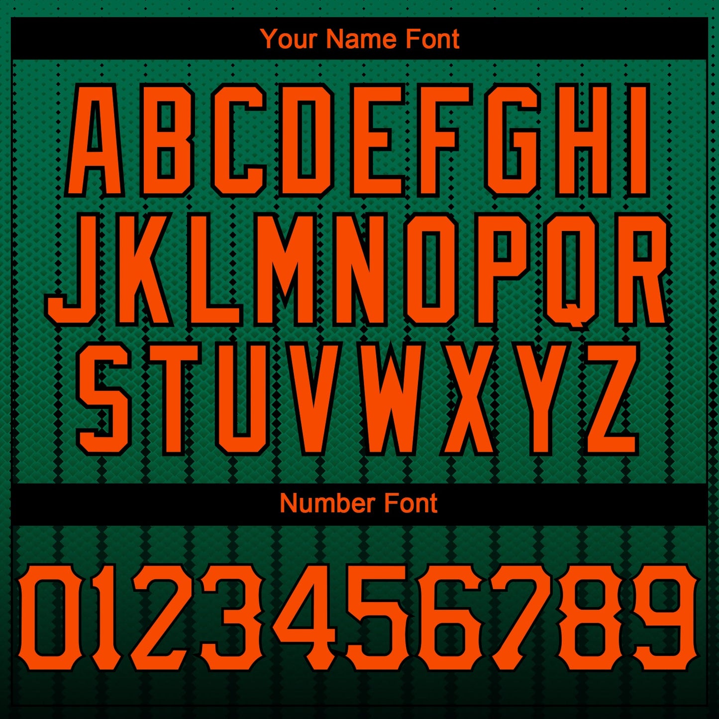 Custom Kelly Green Orange-Black 3D Pattern Design Gradient Geometric Shape Authentic Baseball Jersey - Sky-Custom