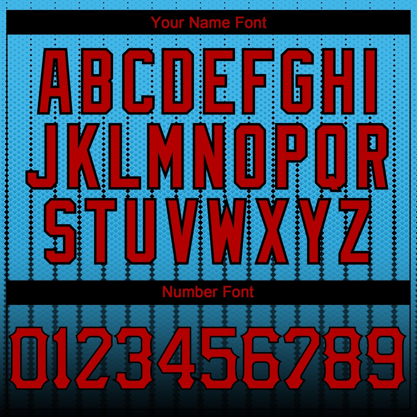 Custom Sky Blue Red-Black 3D Pattern Design Gradient Geometric Shape Authentic Baseball Jersey - Sky-Custom