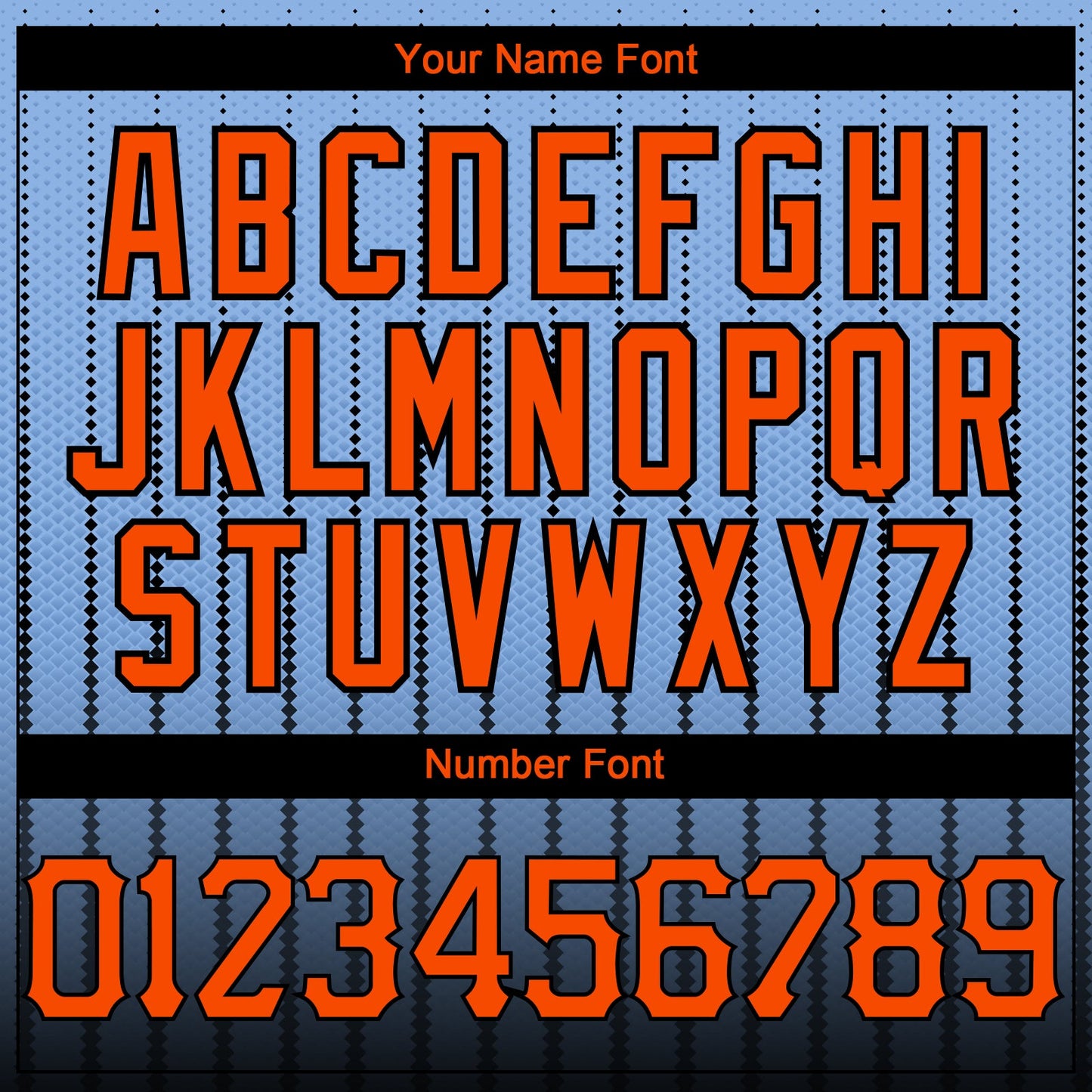 Custom Light Blue Orange-Black 3D Pattern Design Gradient Geometric Shape Authentic Baseball Jersey - Sky-Custom