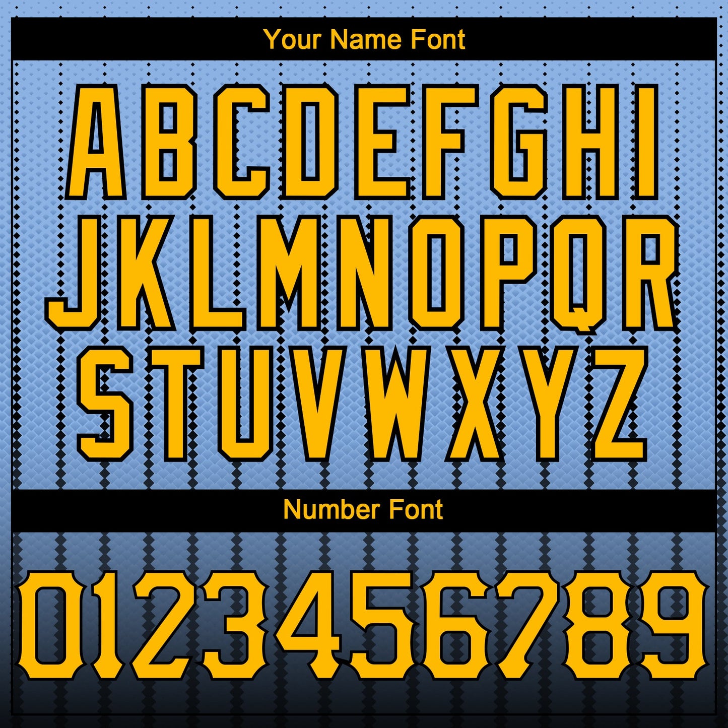 Custom Light Blue Gold-Black 3D Pattern Design Gradient Geometric Shape Authentic Baseball Jersey - Sky-Custom