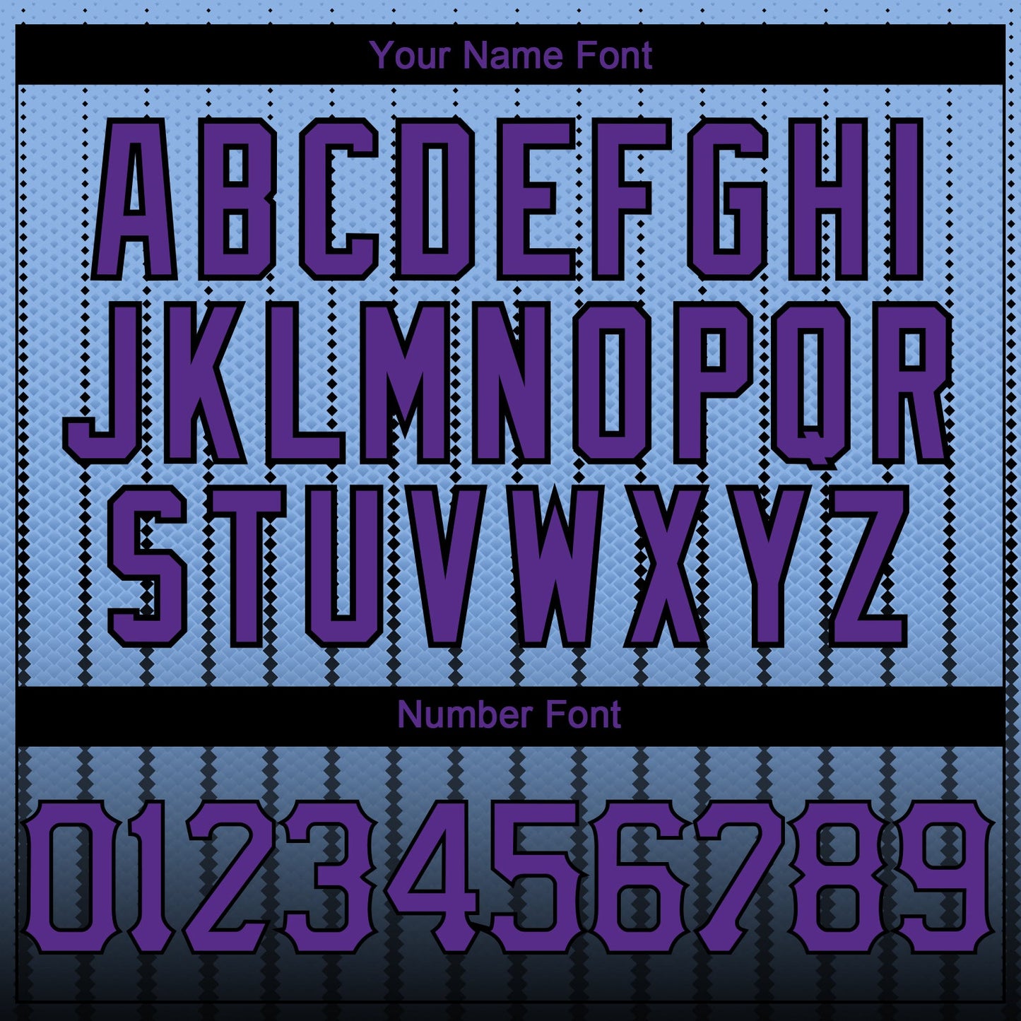 Custom Light Blue Purple-Black 3D Pattern Design Gradient Geometric Shape Authentic Baseball Jersey - Sky-Custom