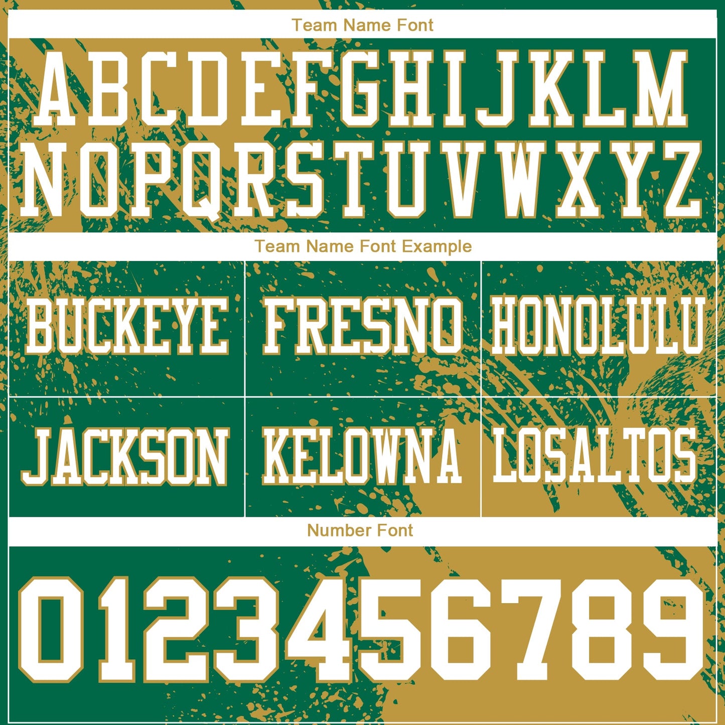 Custom Kelly Green White-Old Gold 3D Pattern Abstract Brush Stroke Mesh Authentic Football Jersey - Sky-Custom