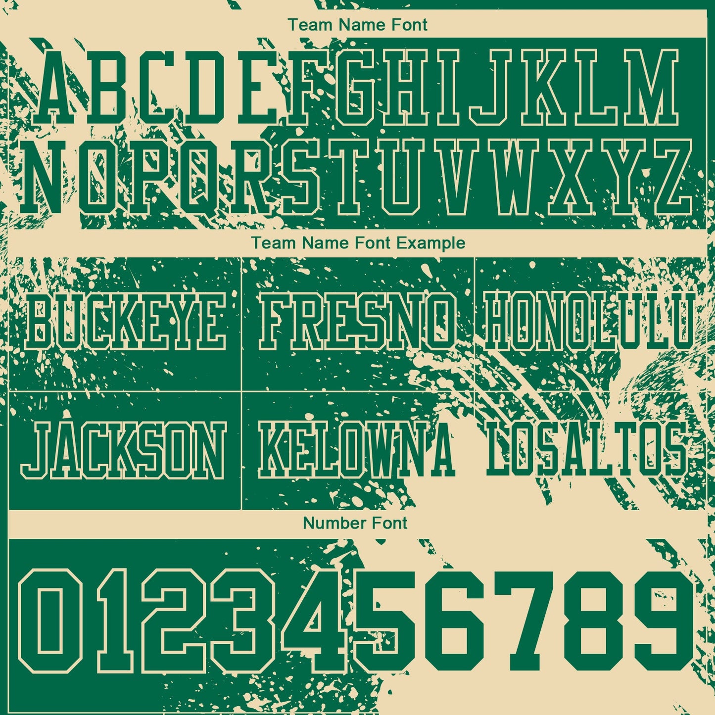 Custom Kelly Green Cream 3D Pattern Abstract Brush Stroke Mesh Authentic Football Jersey - Sky-Custom