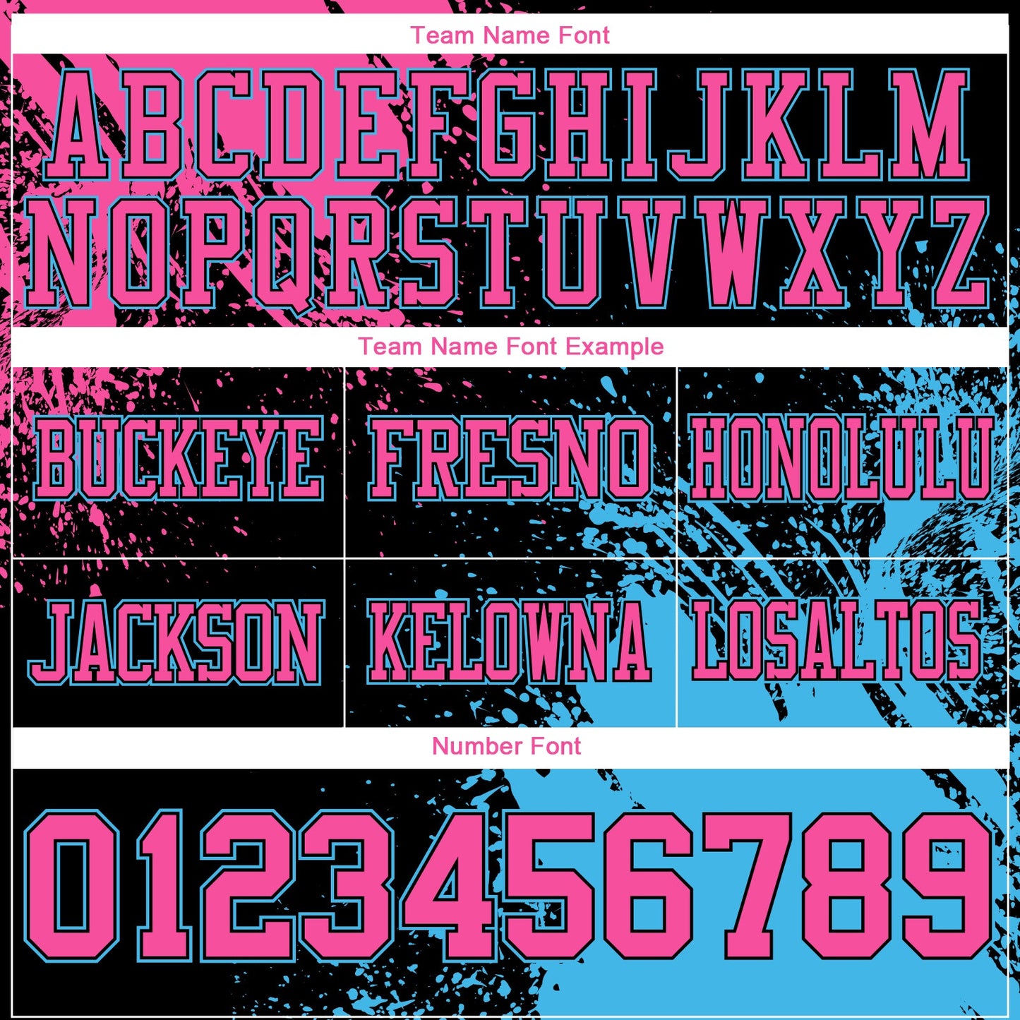 Custom Black Pink-Sky Blue 3D Pattern Abstract Brush Stroke Mesh Authentic Football Jersey - Sky-Custom