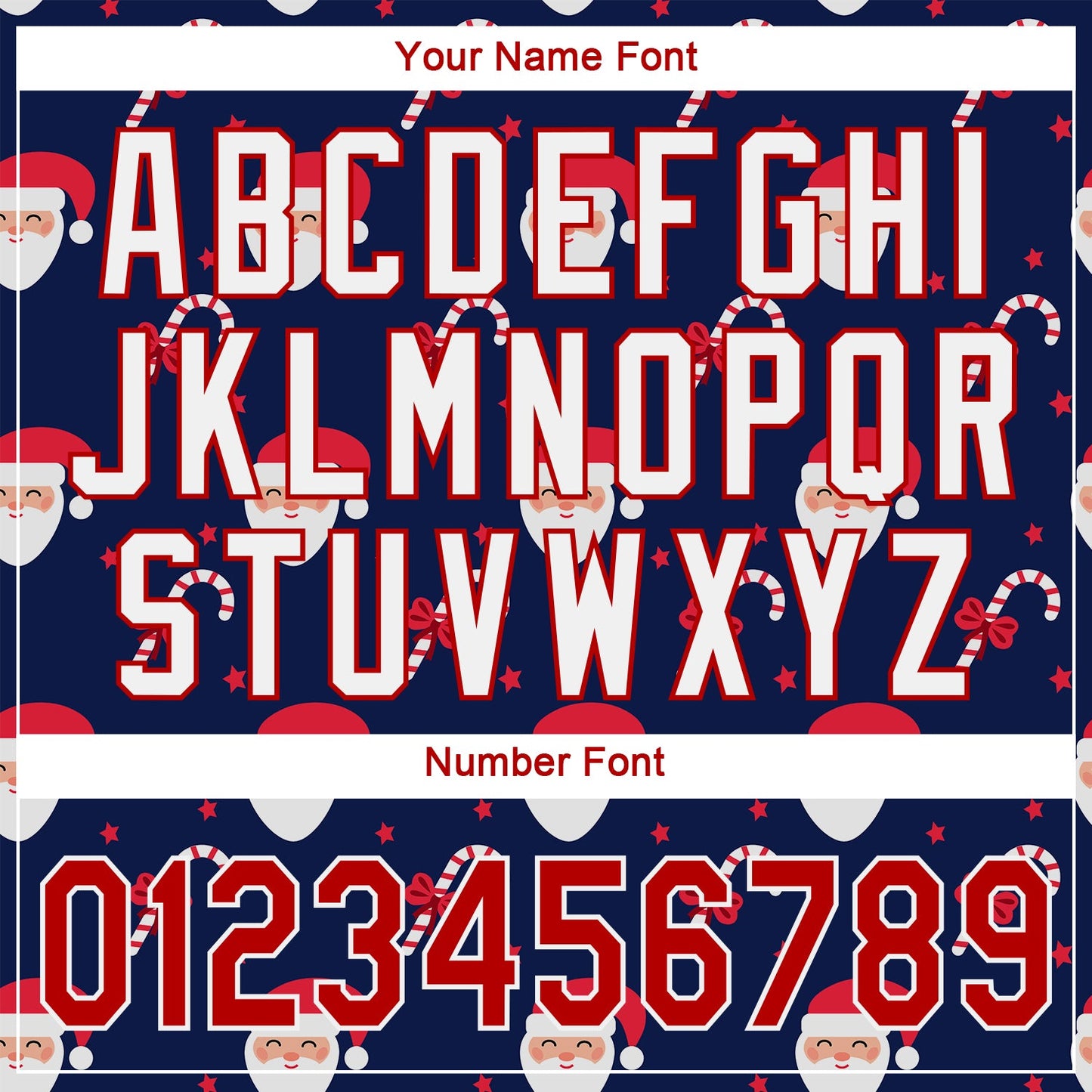 Custom Navy Red-White Christmas 3D Authentic Baseball Jersey - Sky-Custom