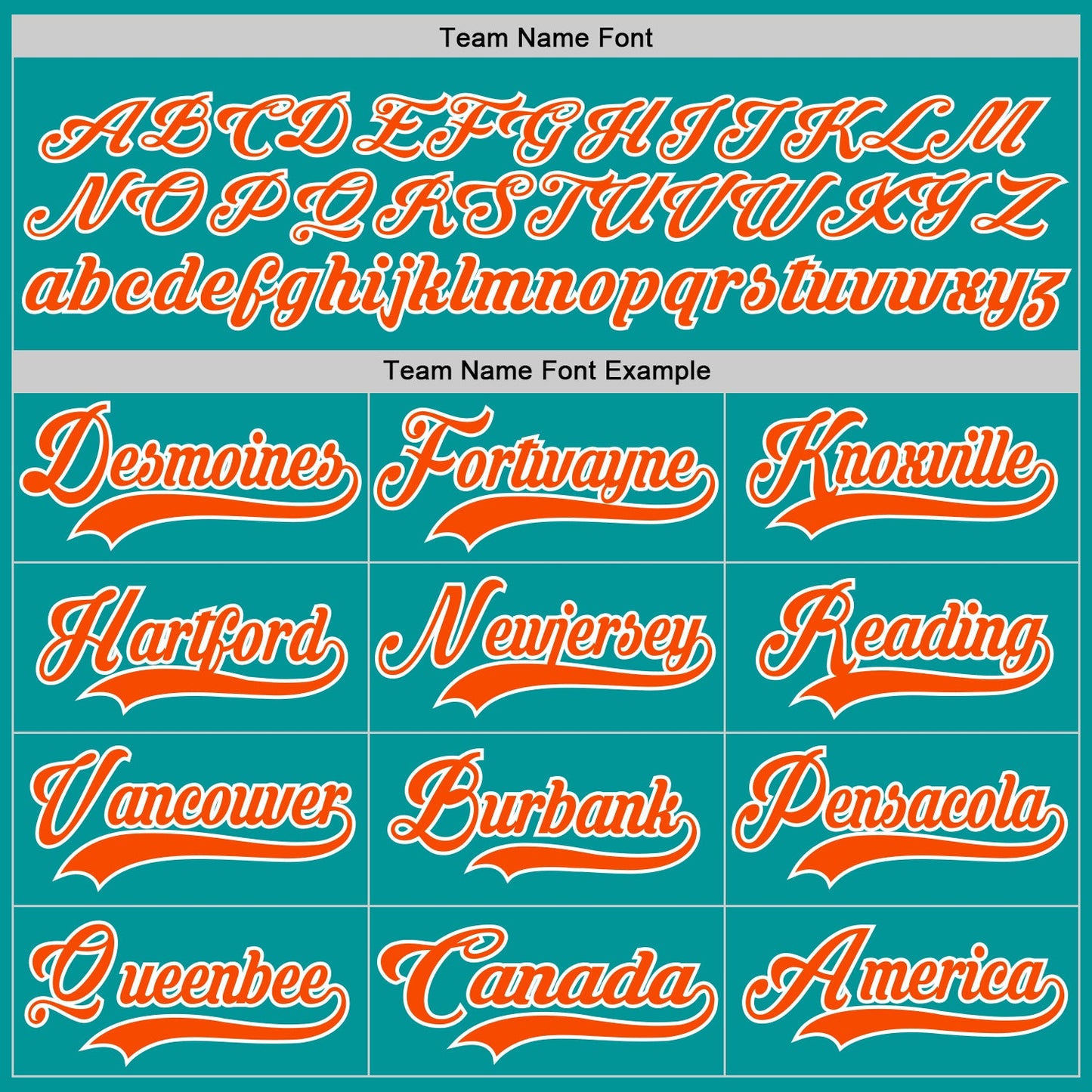 Custom Aqua Orange-White Hockey Jersey - Sky-Custom