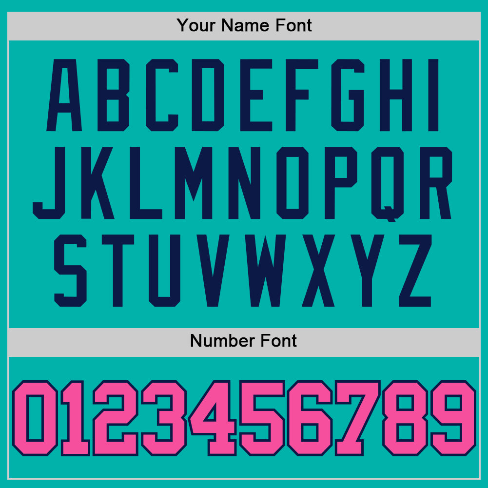 Custom Aqua Pink-Navy Authentic Basketball Jersey - Sky-Custom