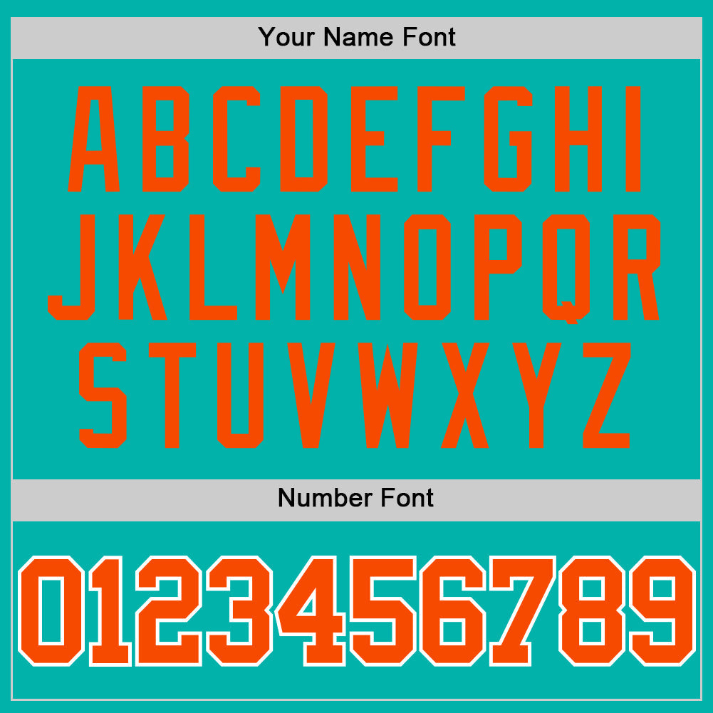 Custom Aqua Orange-White Authentic Basketball Jersey - Sky-Custom