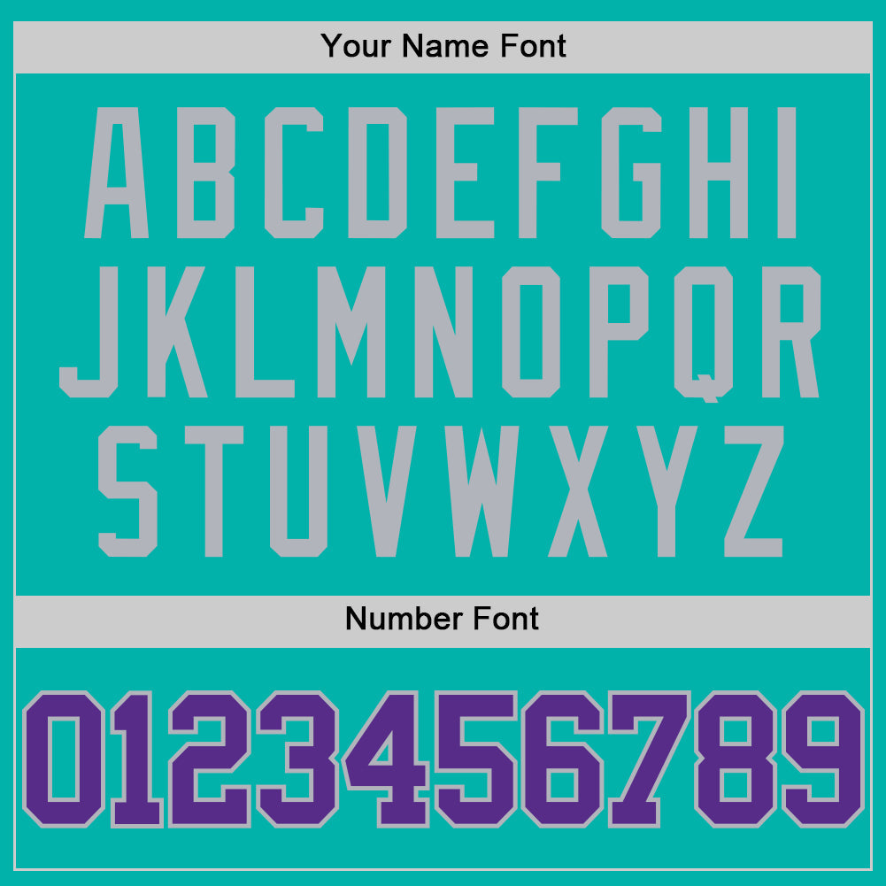 Custom Aqua Purple-Gray Authentic Basketball Jersey - Sky-Custom